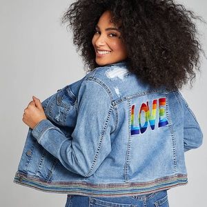 Lane Bryant Pride 2020 Denim Jacket